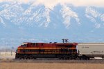 KCSM ES44AC #4883 leads a northbound (empty) UP grain train at Cache Junction, Utah. April 15, 2022